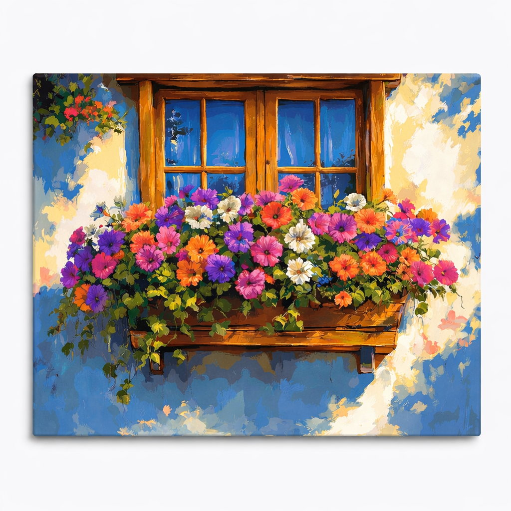 🌸 Flowers at the Heart Window 💖